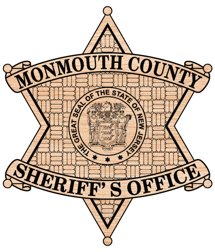 Monmouth County Sheriff Badge SVG

New Jersey Law Enforcement Vector

Sheriff Office Badge Emblem

Deputy Plaque Engraving File

Monmouth County Sign CNC File