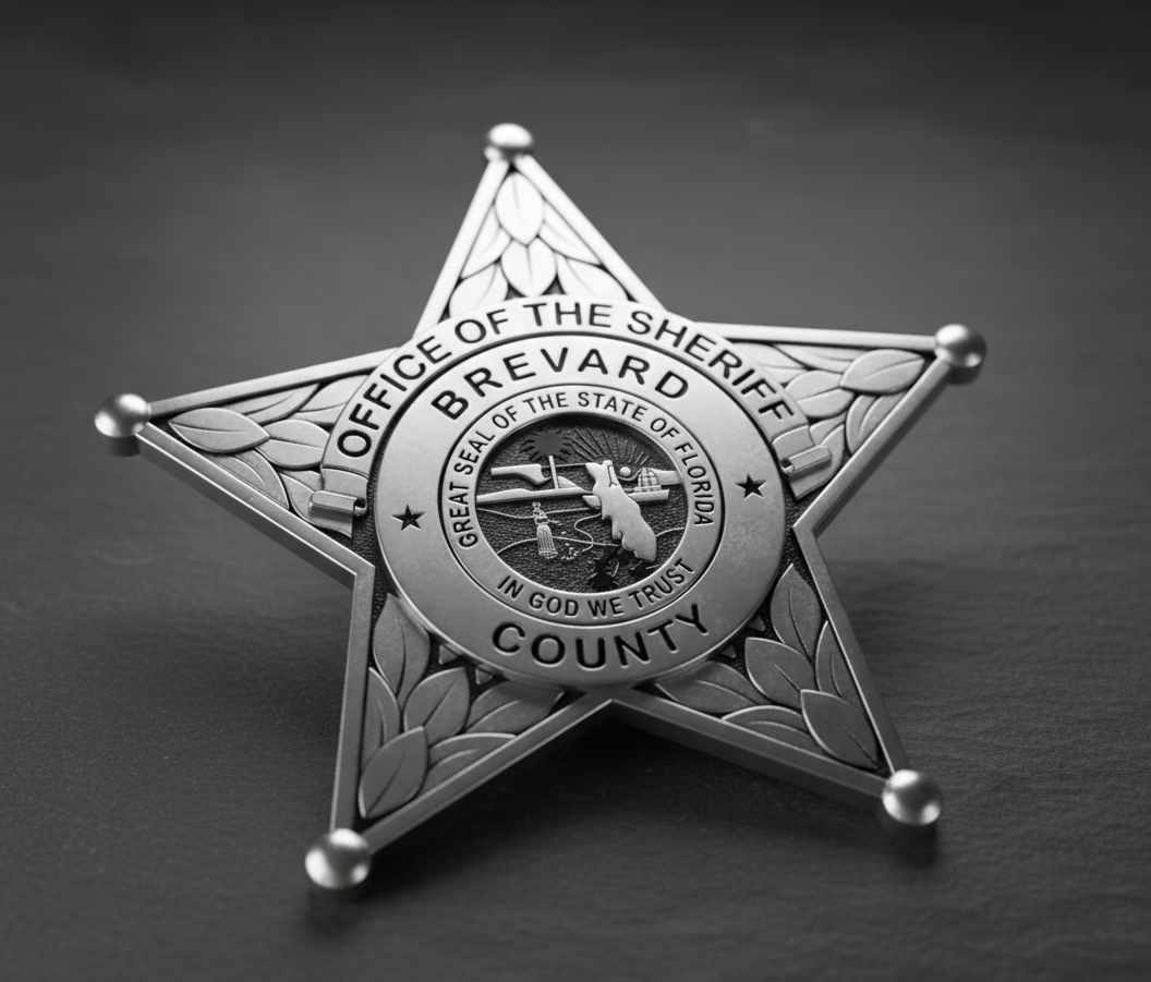 Brevard County Florida Sheriff Office SVG

Florida Office of the Sheriff Badge Vector

Brevard County FL Star Badge CNC File

Law Enforcement Logo for Laser Engraving

Brevard County Sheriff Emblem Design