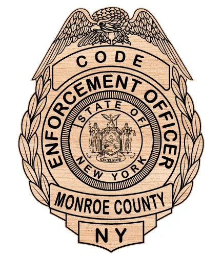 Monroe County Code Enforcement Officer Badge NY SVG Public Safety Vector