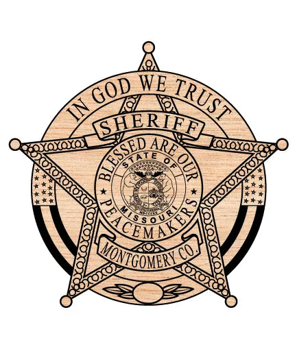 Montgomery County Sheriff's Office Badge SVG Missouri Law Enforcement Vector