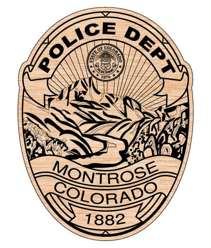 Montrose Police Department Badge SVG Colorado Law Enforcement Vector