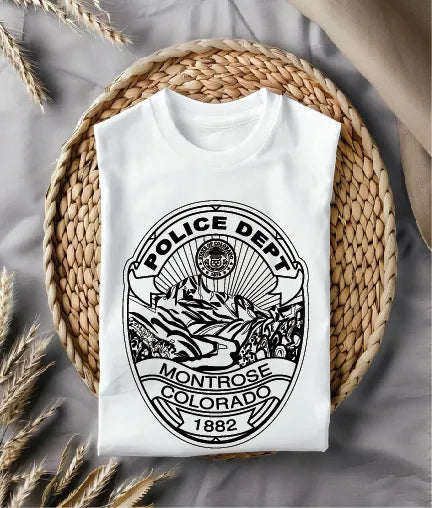 Montrose Police Department Badge SVG Colorado Law Enforcement Vector