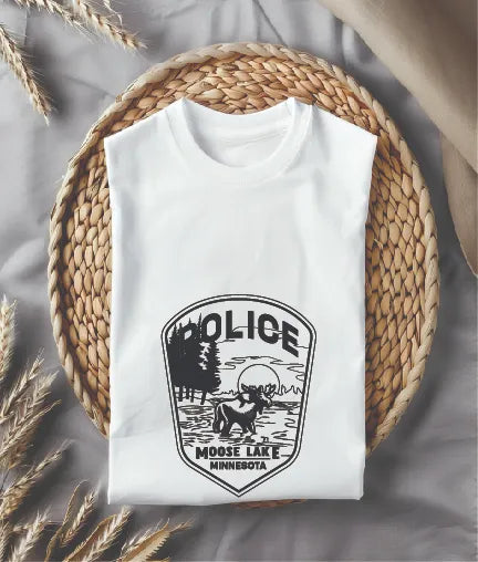 Moose Lake Police Patch Minnesota SVG Minnesota Law Enforcement Vector