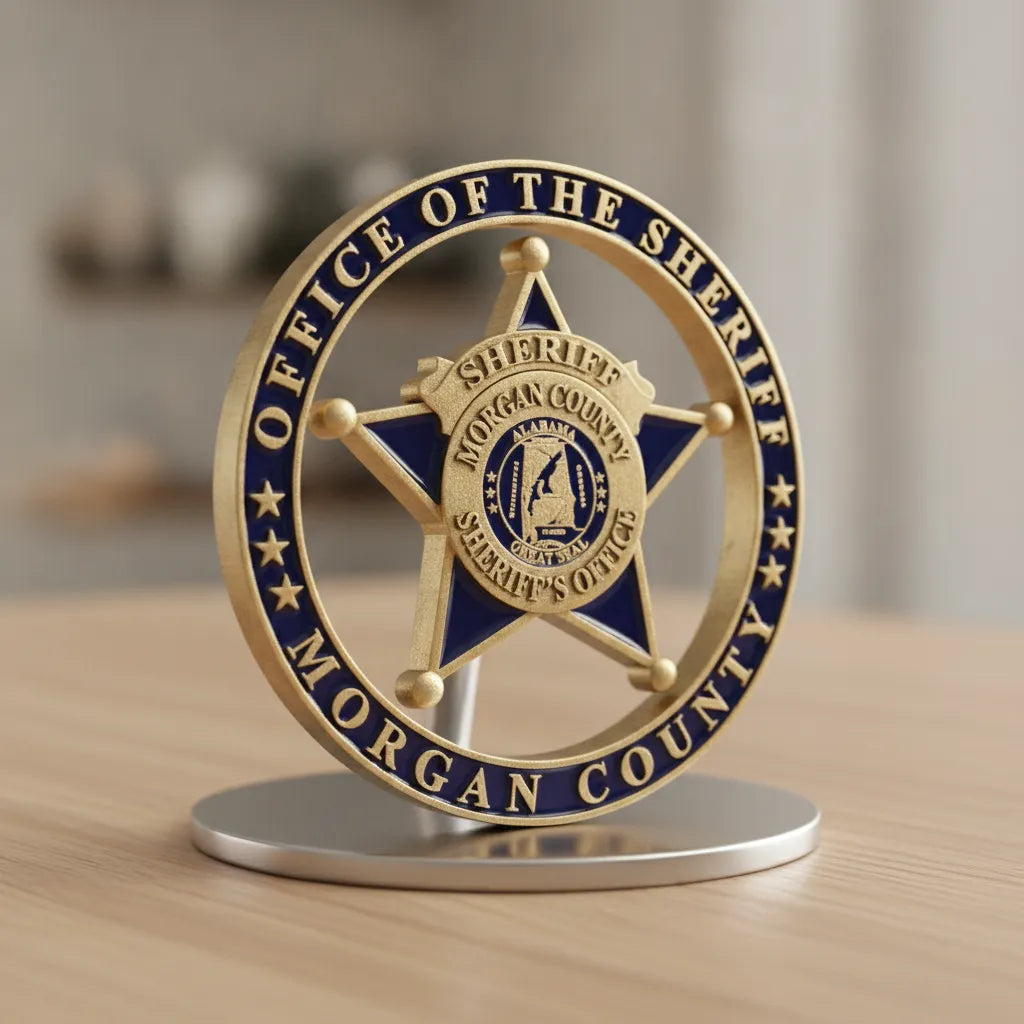 Morgan County AL Sheriff Badge SVG

Alabama Law Enforcement Star Seal Vector

Alabama Great Seal Map Engraving File

Morgan County Sheriff Sign CNC File

Sheriff Office Seal Vector for Lasers