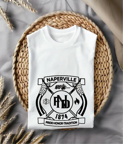 Naperville Fire Department Badge Illinois SVG Firefighter Vector