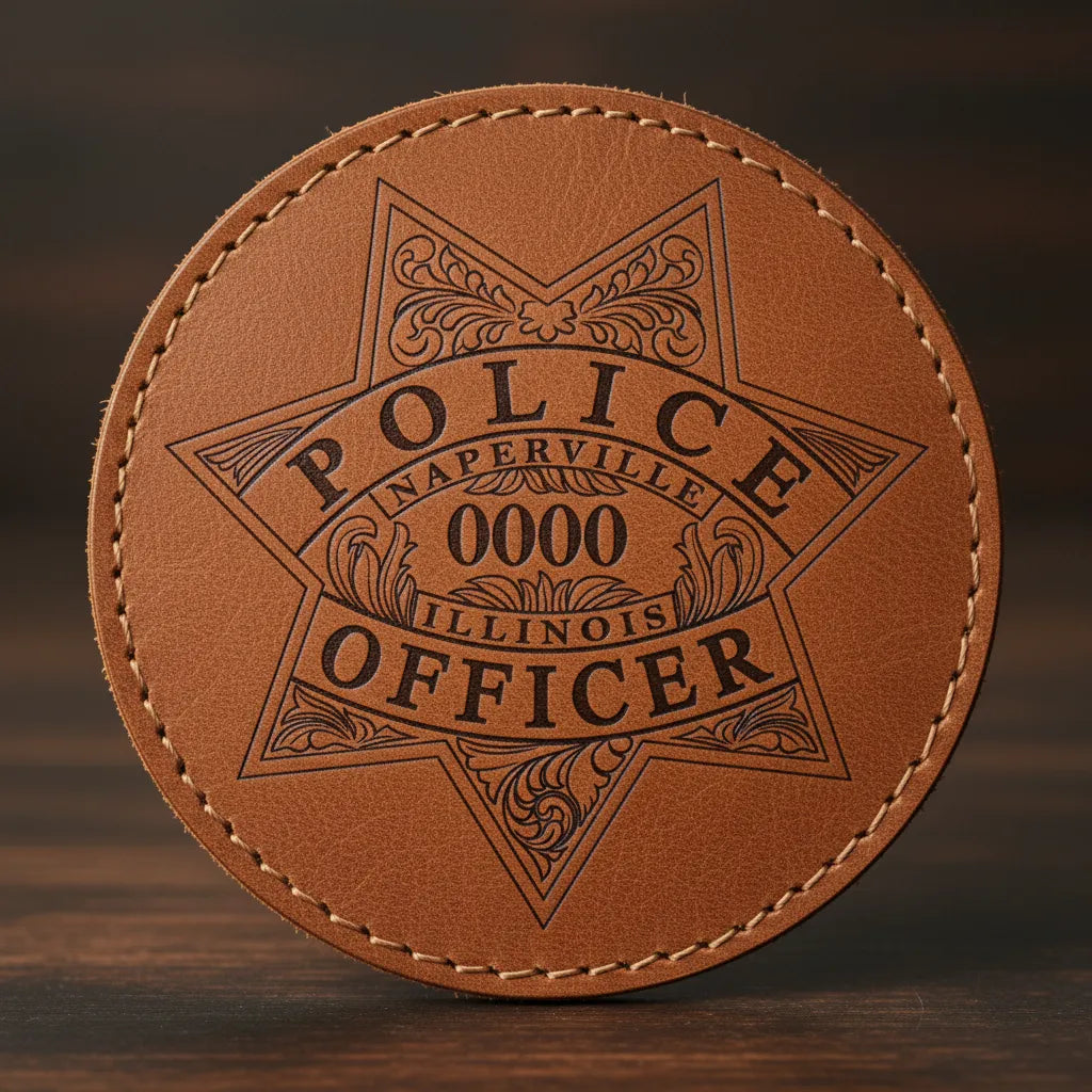 Naperville Police Officer Badge SVG

Illinois Law Enforcement Vector Design

6-Point Star Police Badge Engraving File

Naperville IL Police Sign CNC File

Filigree Star Badge Vector for Laser Cutting