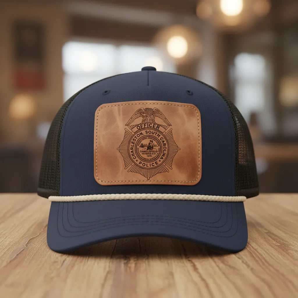 Charleston Police Officer Badge SVG

South Carolina Law Enforcement Vector Design

Eagle Sunburst Police Badge Engraving File

Charleston SC Police Sign CNC File

Historic City Seal Badge Vector for Laser Cutting