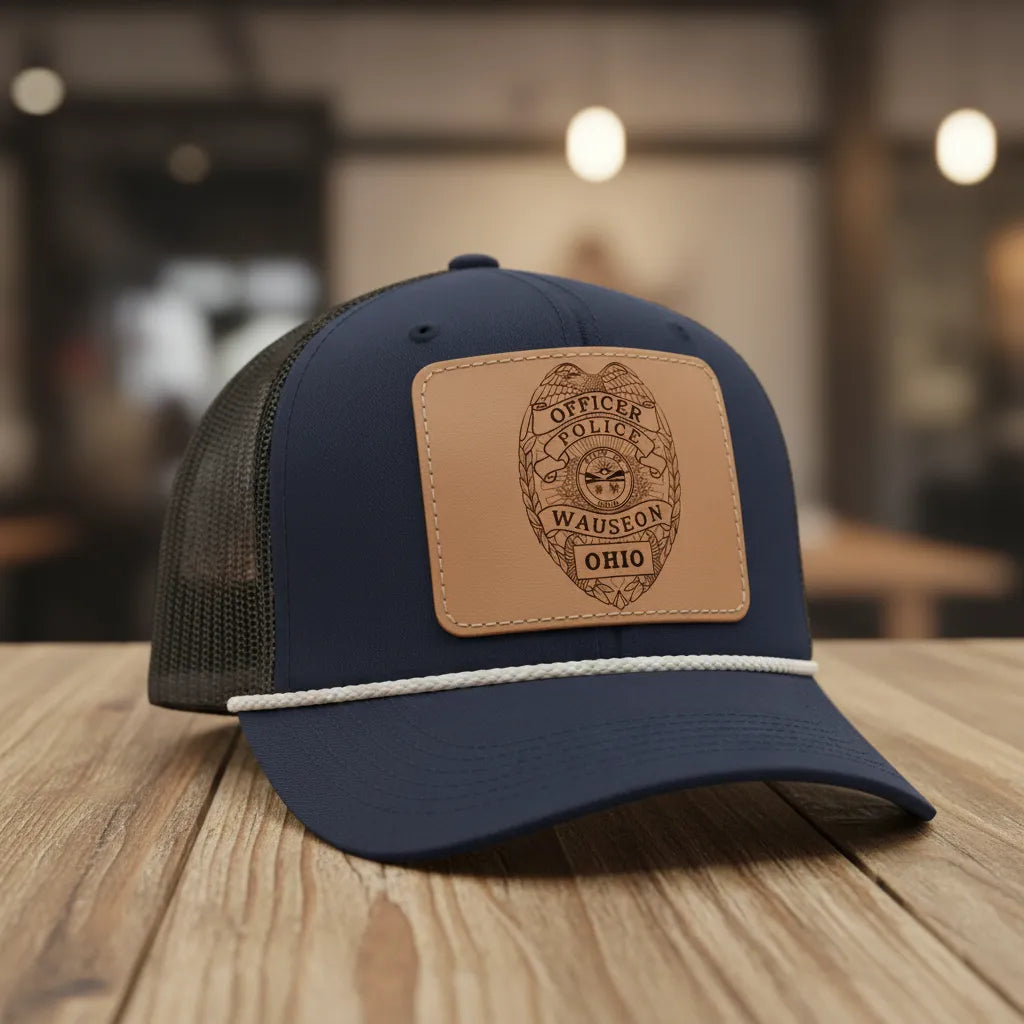 Wauseon Police Officer Badge SVG