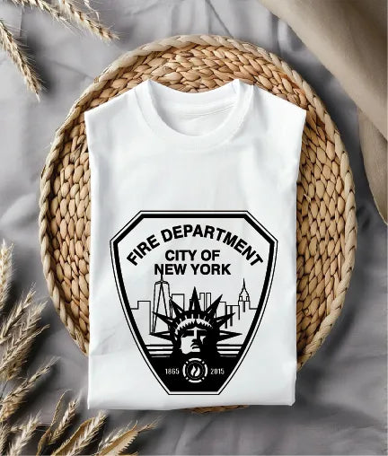New York City Fire Department 150th Anniversary Patch SVG Firefighter Vector
