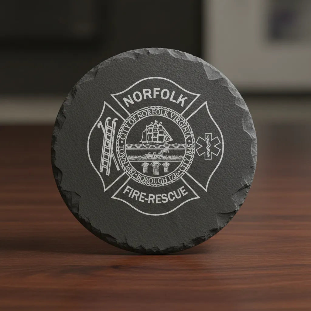 Norfolk Fire Rescue Badge SVG

Virginia First Responder Vector Design

Maltese Cross Fire EMS Engraving File

Norfolk VA Fire Sign CNC File

City of Norfolk Seal Vector for Laser Cutting