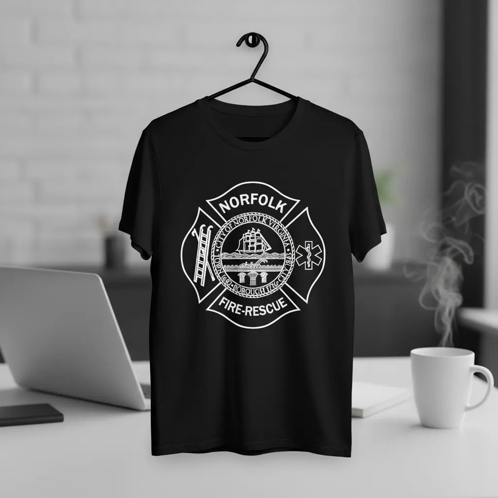 Norfolk Fire Rescue Badge SVG

Virginia First Responder Vector Design

Maltese Cross Fire EMS Engraving File

Norfolk VA Fire Sign CNC File

City of Norfolk Seal Vector for Laser Cutting