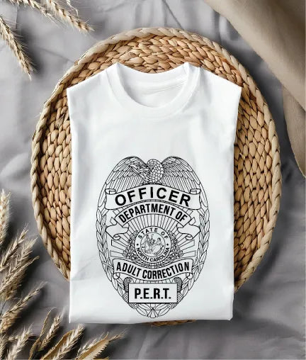 North Carolina Department of Adult Correction Officer PERT Badge SVG North Carolina Law Enforcement Vector