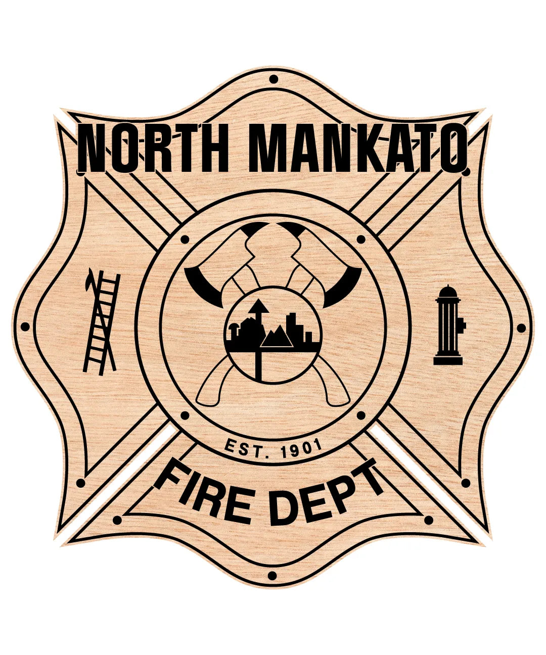 North Mankato Fire Department Logo SVG Minnesota Firefighter Vector