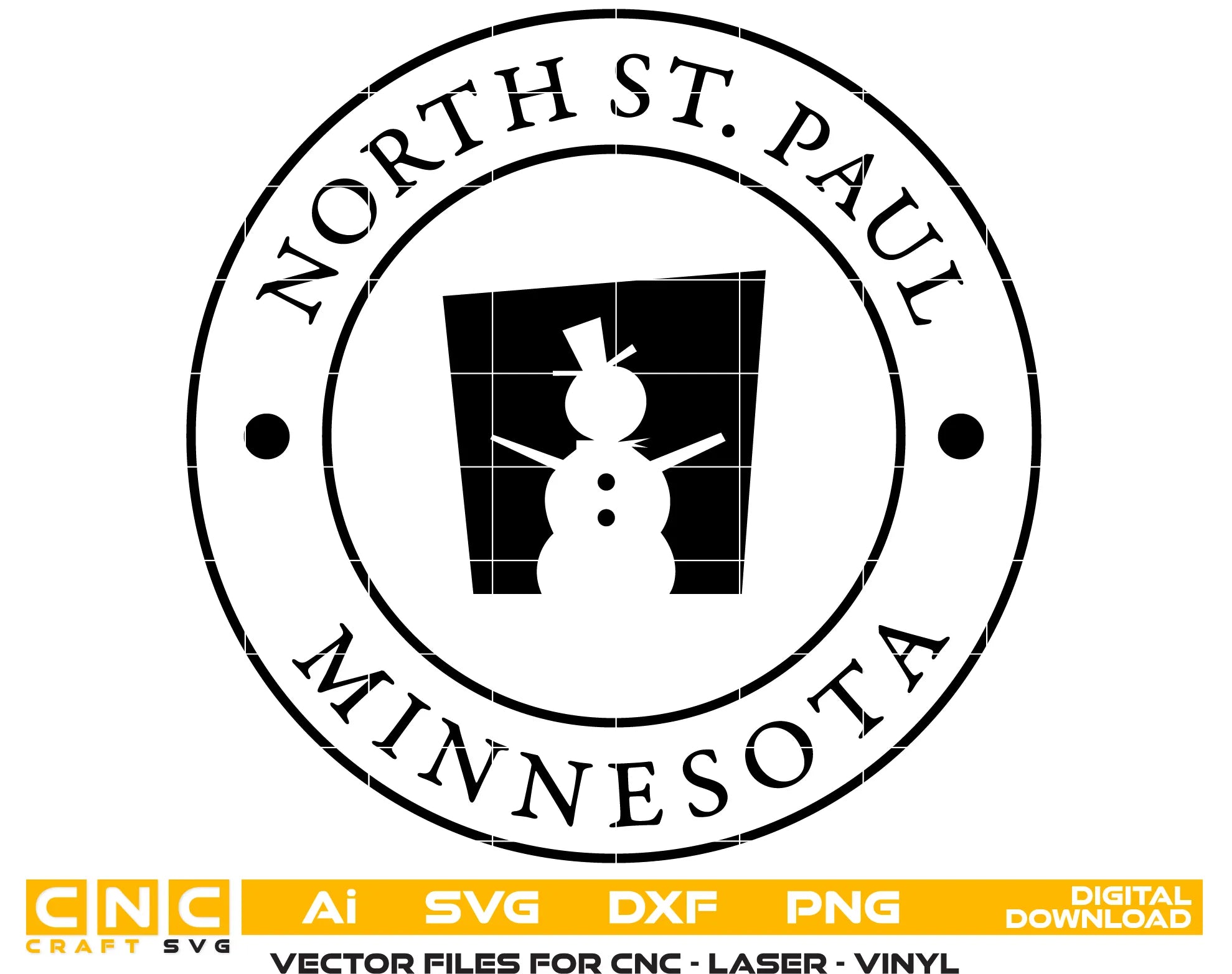 North St. Paul Logo Minnesota SVG Minnesota Municipal Vector