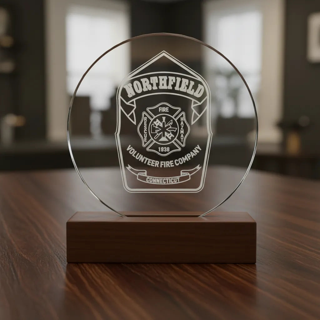 Northfield Volunteer Fire Company Logo SVG

Connecticut Fire Department Vector Design

Volunteer Firefighter Maltese Cross Engraving File

Northfield CT Fire Sign CNC File

Fire Rescue Badge Vector for Laser Cutting