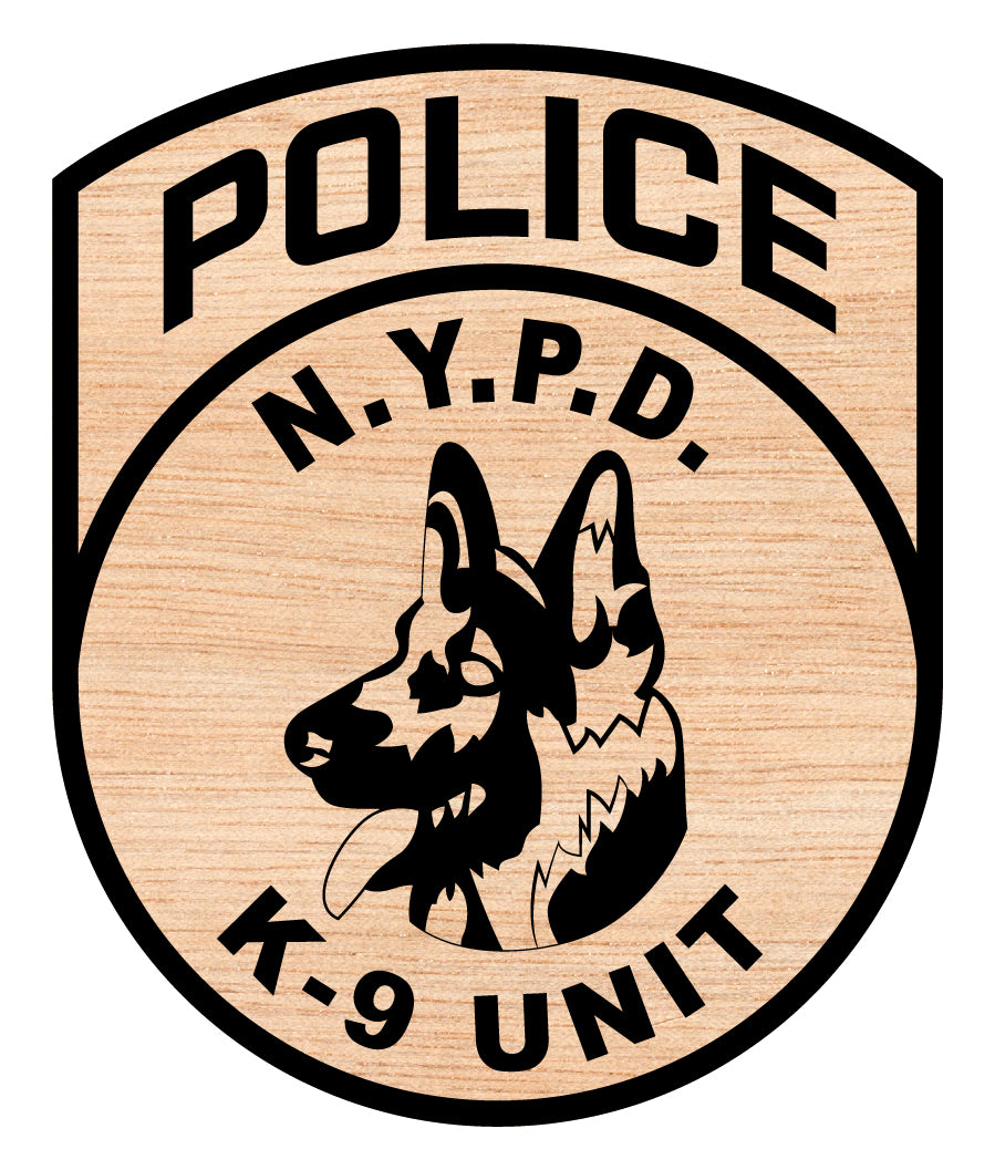 NYPD K9 Unit Logo SVG

New York Police Dog Vector Design

German Shepherd K9 Emblem

Police Handler Patch for Engraving

NYPD K-9 Unit CNC File