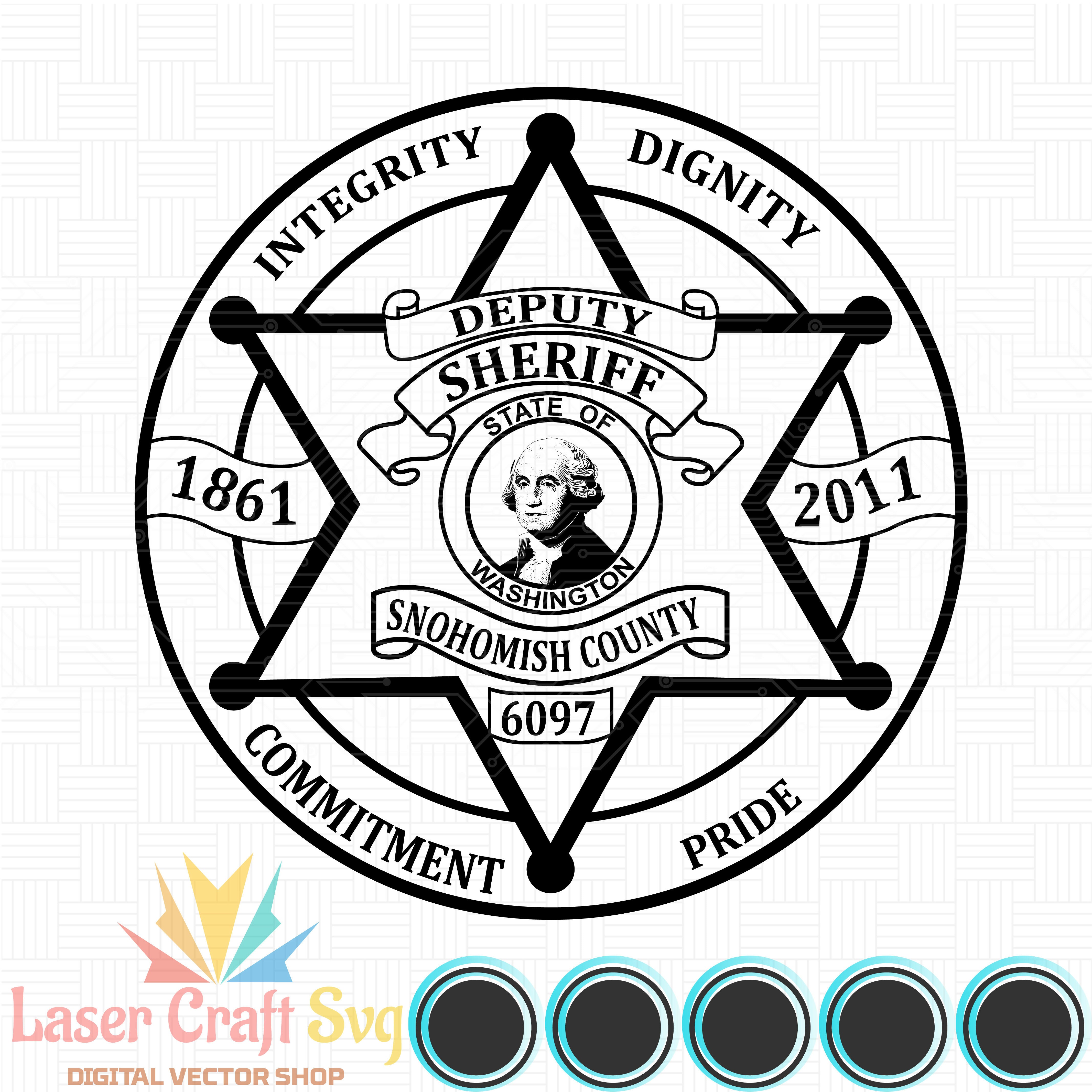 Snohomish County Deputy Sheriff Badge-01-01-01