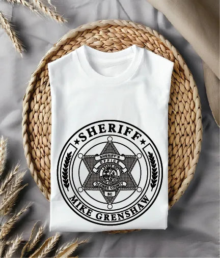 Oconee County Sheriff Mike Crenshaw Badge South Carolina SVG Sheriff Vector