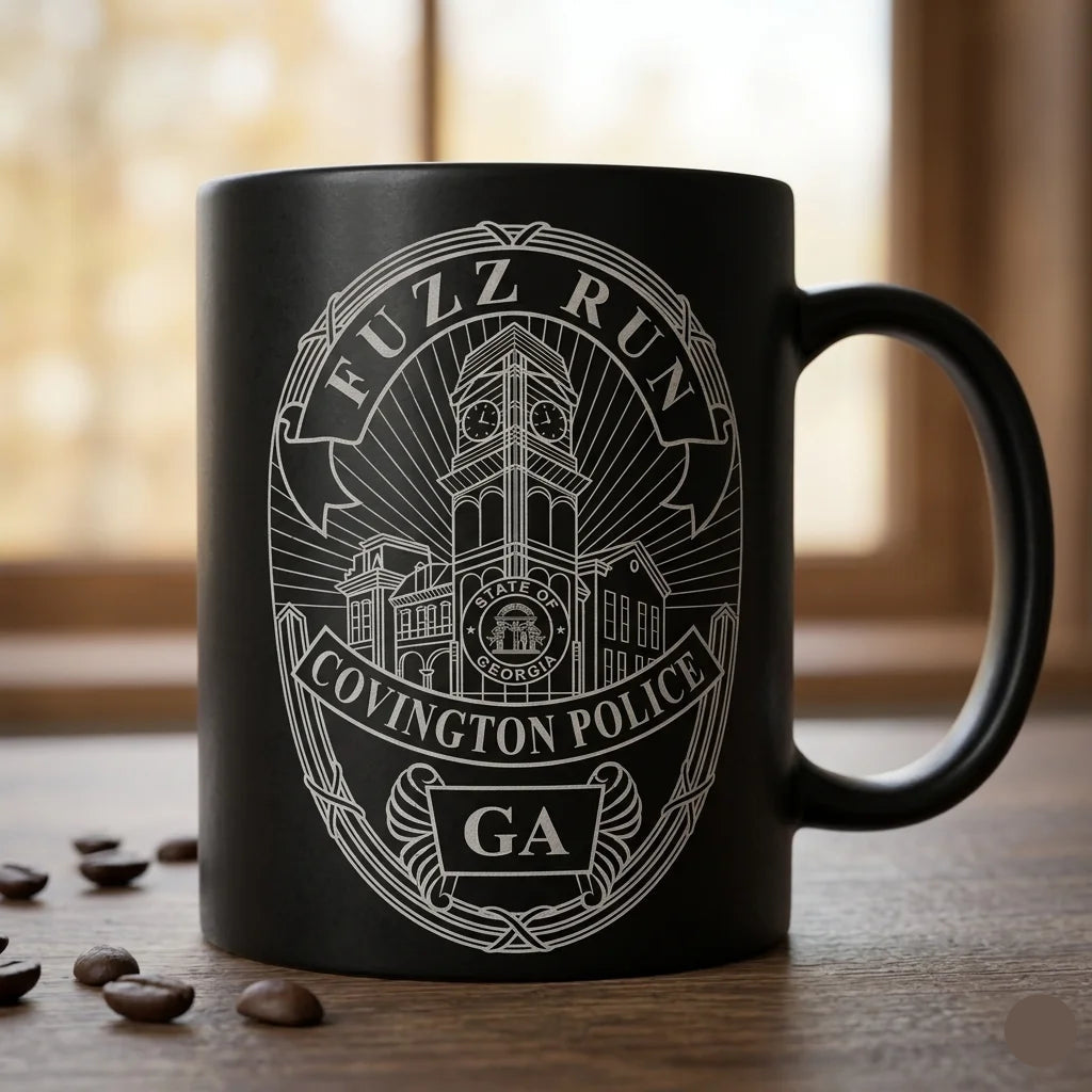 Covington Police Fuzz Run Badge SVG for CNC

Covington GA Police Fuzz Run Vector for Laser Engraving

Covington Georgia Police Clock Tower Emblem for Wood Carving

Professional Covington GA Law Enforcement Badge Design

Covington Fuzz Run SVG Logo for CNC Router Projects