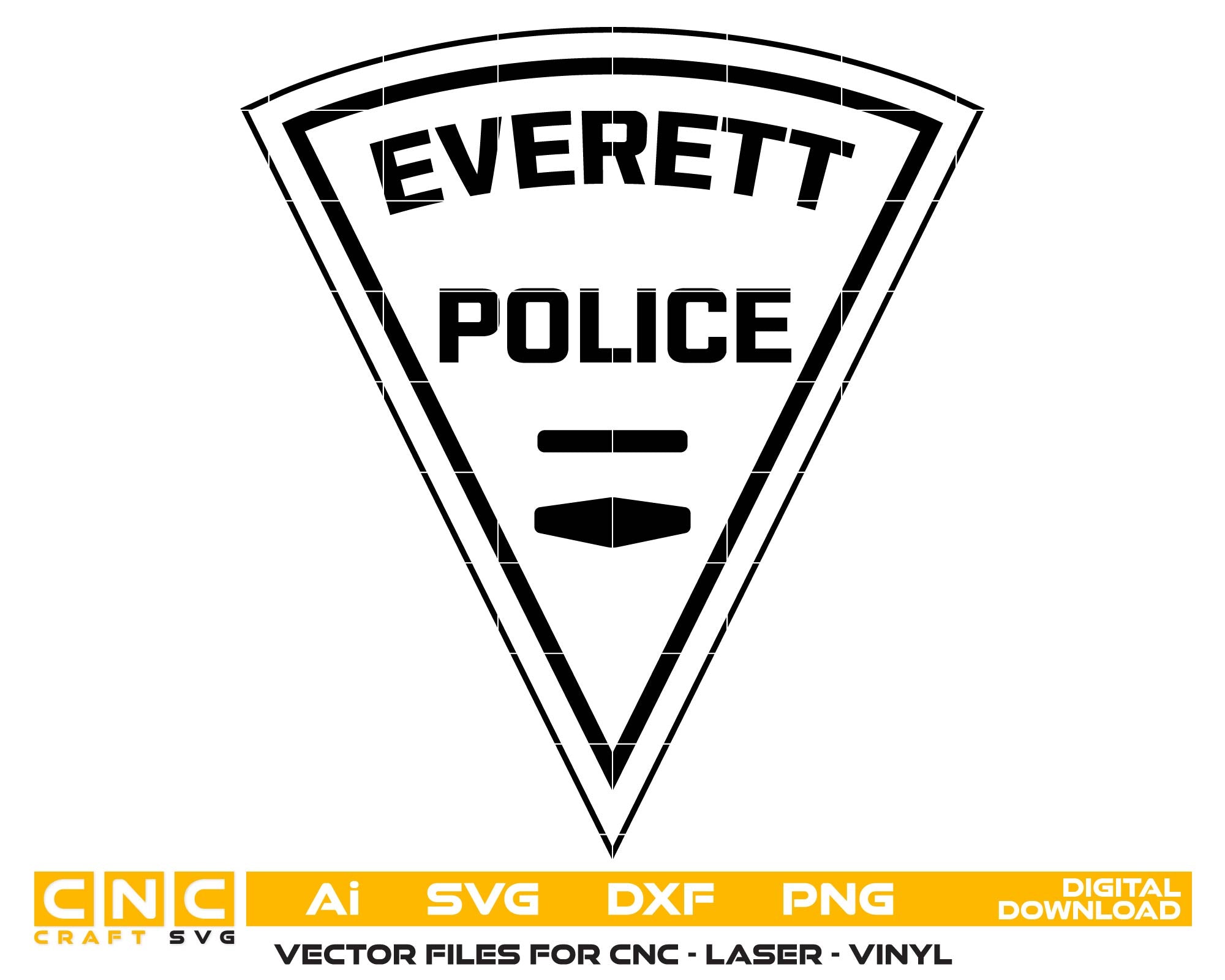 Everett Police Patch Washington SVG

Washington State Police Badge Vector

Everett PD Emblem for CNC Engraving

Law Enforcement Patch SVG for Laser Cut

Everett Washington Police Logo Vector