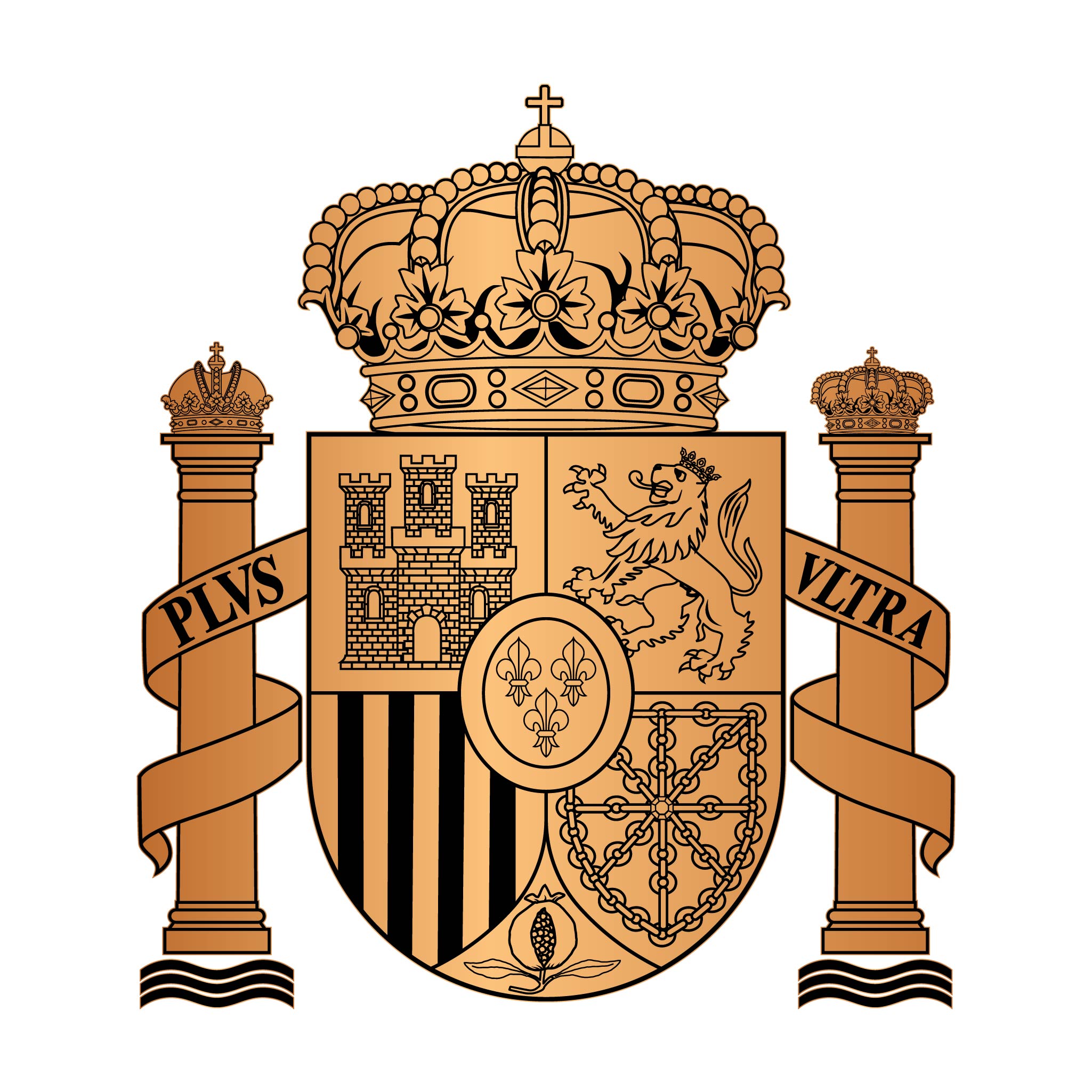 Coat of Arms of Spain SVG for CNC

Spain National Emblem Vector for Laser Engraving

Spanish Royal Seal Emblem for Wood Carving

Professional Spain Coat of Arms Vector Design

Spain SVG Emblem Logo for CNC Router Projects