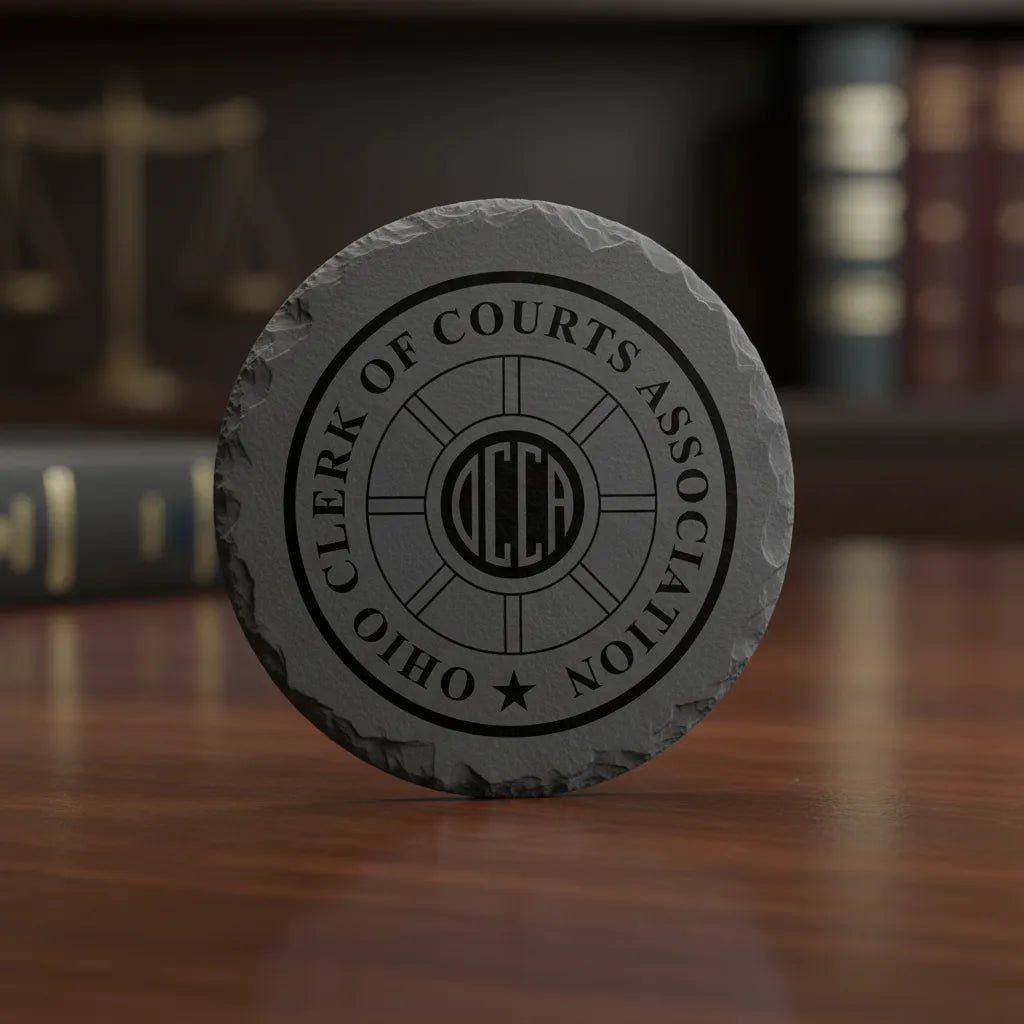 Ohio Clerk of Courts Association Logo SVG

OCCA Circular Seal Vector Design

Ohio Court Clerk Engraving File

Clerk of Courts Sign CNC Vector

OCCA Logo Vector for Laser Cutting