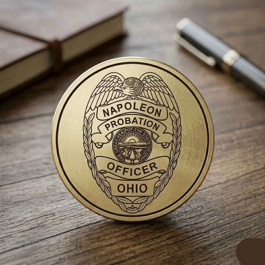 Napoleon Ohio Probation Officer Badge SVG for CNC

Napoleon OH Police Badge Vector for Laser Engraving

Ohio Law Enforcement Emblem for Wood Carving

Professional Napoleon OH Probation Shield Design

Napoleon Police SVG Logo for CNC Router Projects
