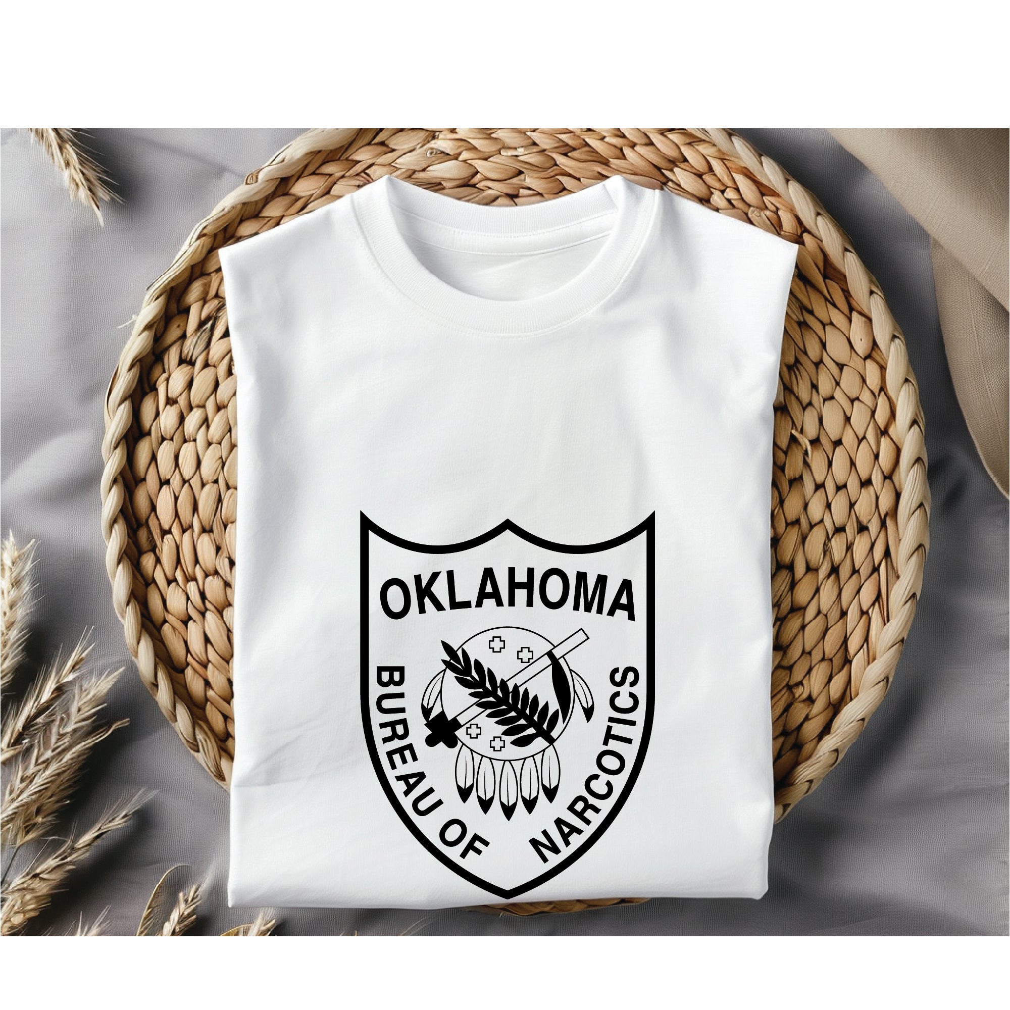 Oklahoma Bureau of Narcotics Logo SVG, Oklahoma Narcotics Bureau Logo Vector, Bureau of Narcotics Emblem SVG, Law Enforcement Narcotics Logo, Police Seal Vector, Logo Engraving File