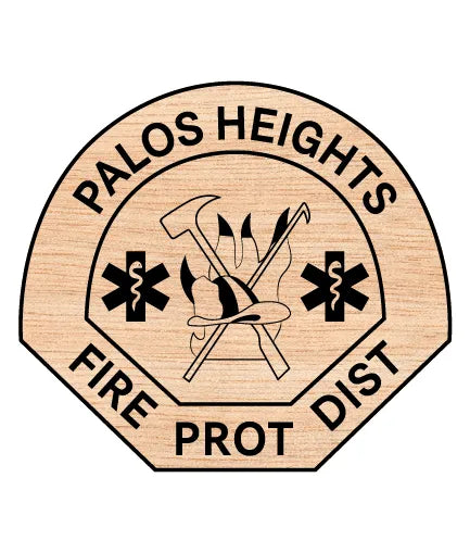 Palos Heights Fire Department Patch SVG Illinois Firefighter Vector