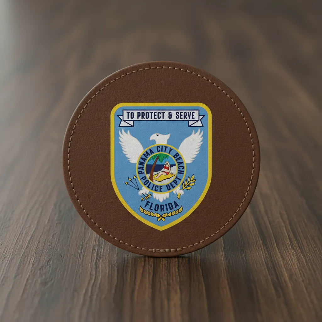 Panama City Beach Police Patch Color SVG

Florida Law Enforcement Sublimation File

Police Patch Vector for UV Printing

Panama City Beach Police Apparel Design

Eagle and Beach Shield Vector File