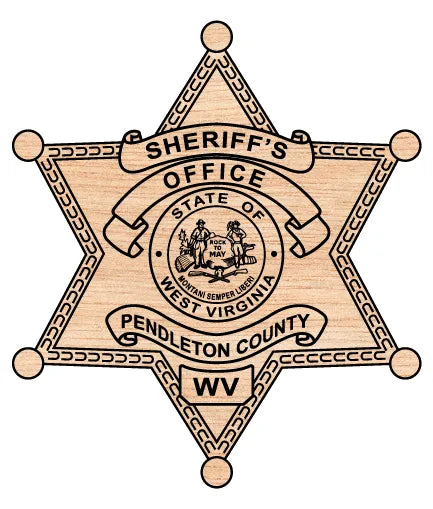 Pendleton County Sheriff's Office Badge West Virginia SVG Police Vector