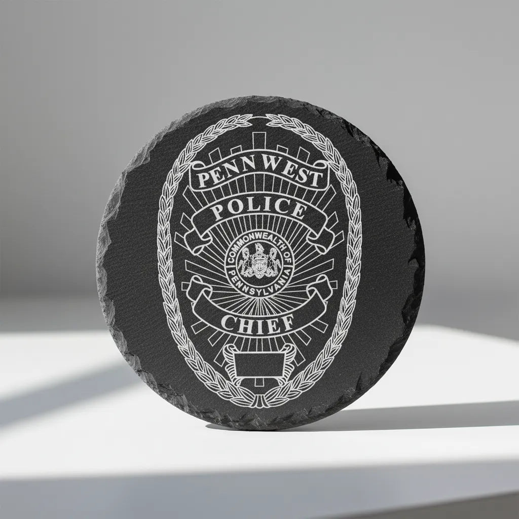 PennWest Police Chief Badge SVG

Pennsylvania Law Enforcement Vector

Laurel Wreath Police Badge Engraving File

Penn West Police Sign CNC File

Commonwealth of Pennsylvania Seal Vector