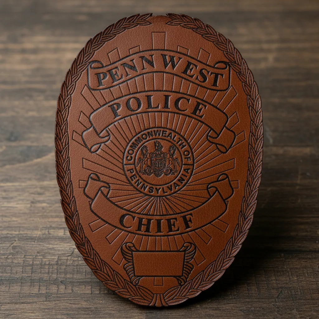PennWest Police Chief Badge SVG

Pennsylvania Law Enforcement Vector

Laurel Wreath Police Badge Engraving File

Penn West Police Sign CNC File

Commonwealth of Pennsylvania Seal Vector