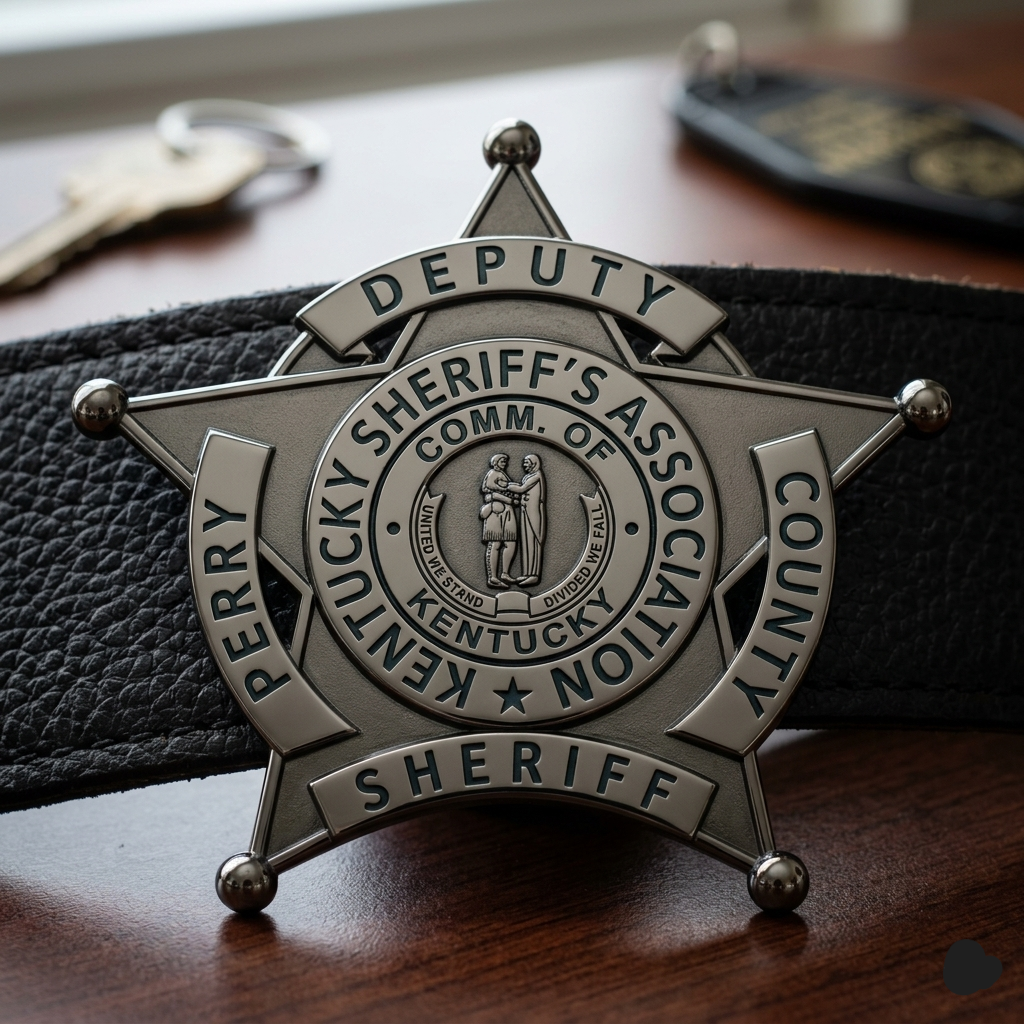 Perry County Kentucky Deputy Sheriff Badge SVG for CNC

Perry County KY Sheriff Star Vector for Laser Engraving

Perry County Kentucky Deputy Sheriff Emblem for Wood Carving

Professional Perry County KY Law Enforcement Badge Design

Perry County Sheriff SVG Logo for CNC Router Projects