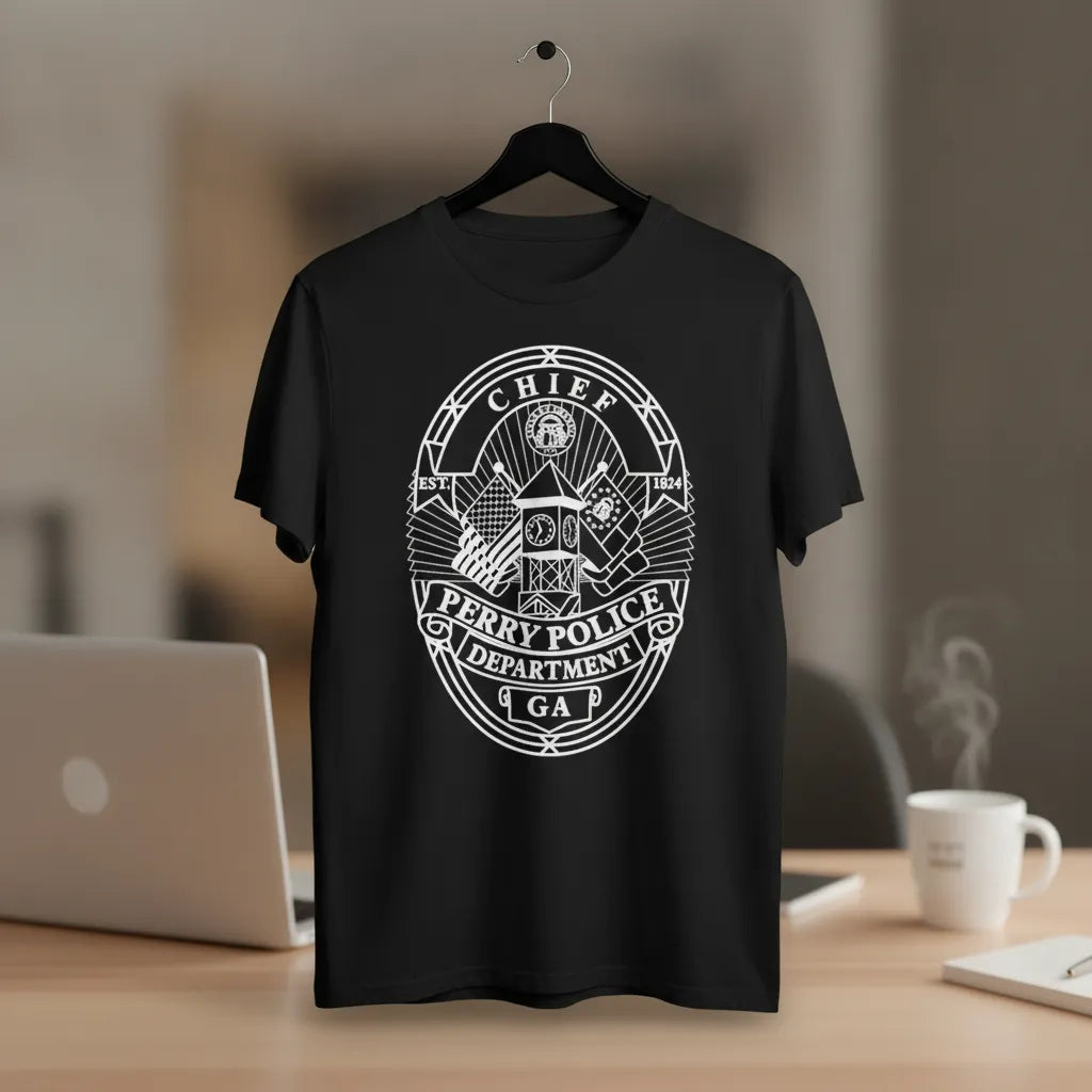 Perry GA Police Chief Badge SVG

Georgia Law Enforcement Shield Vector

Clock Tower and Flags Engraving File

Perry Police Badge Sign CNC File

Police Chief Shield Vector for Lasers
