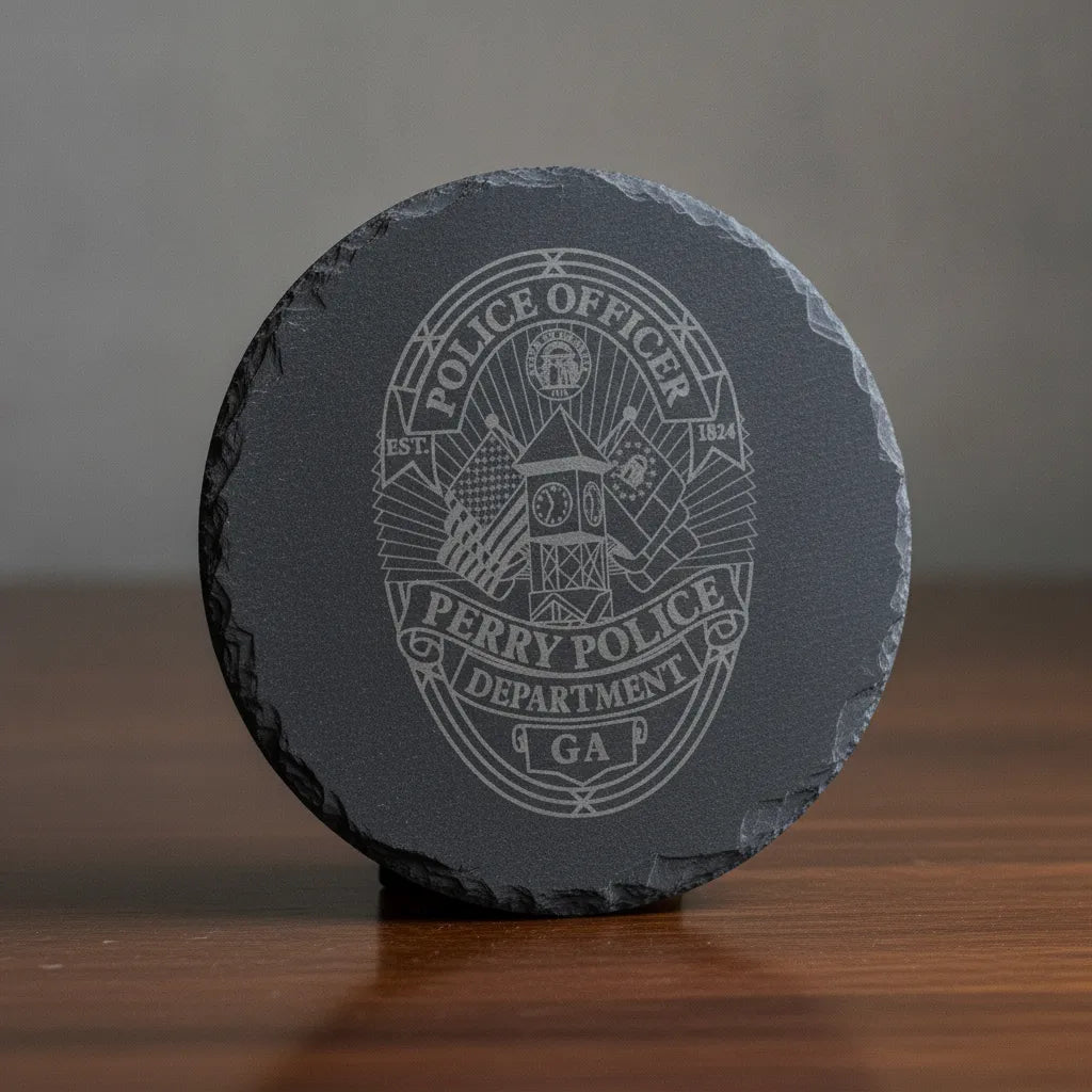 Perry GA Police Officer Badge SVG

Georgia Law Enforcement Shield Vector

Clock Tower and Flags Engraving File

Perry Police Badge Sign CNC File

Police Officer Shield Vector for Lasers