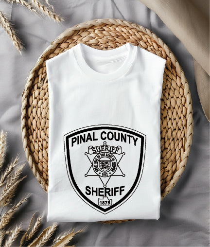 Pinal County Sheriff Badge SVG

Arizona Law Enforcement Vector Design

Sheriff Shield Engraving File

Pinal County Sign CNC File

Sheriff Badge Vector for Laser Cutting