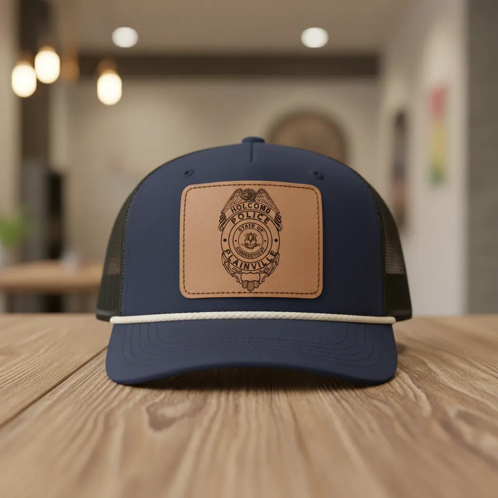 Plainville Holcomb Police Badge SVG

Connecticut Law Enforcement Vector Design

Eagle Police Badge Engraving File

Plainville Police Sign CNC File

Connecticut State Seal Badge Vector for Laser Cutting