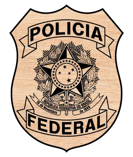 Polícia Federal Badge Brazil SVG Federal Police Coat of Arms Vector