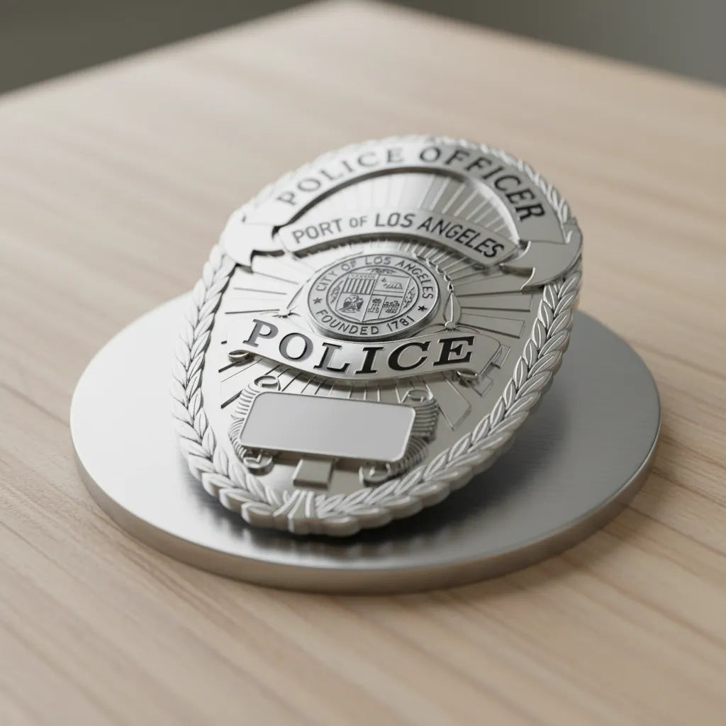Port of Los Angeles Police Officer Badge SVG