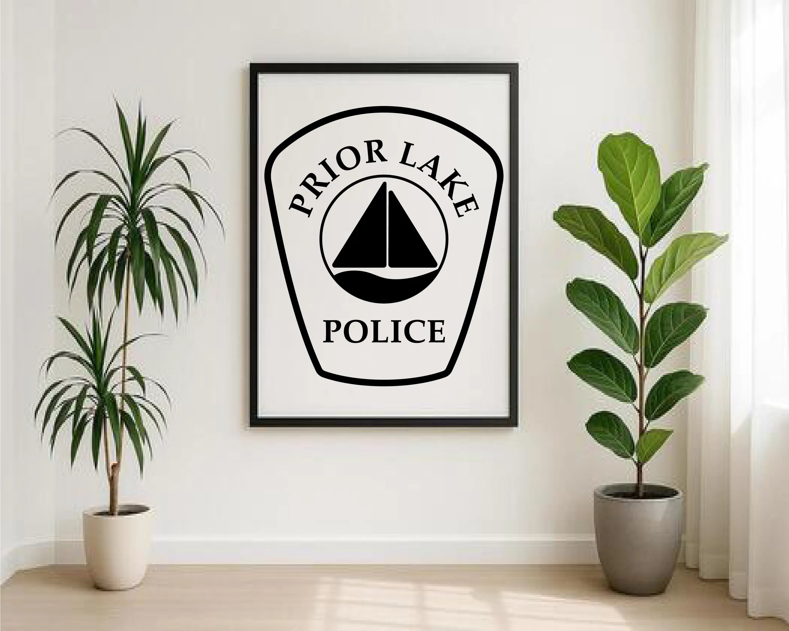 Prior Lake Police Department Patch SVG Minnesota Law Enforcement Vector
