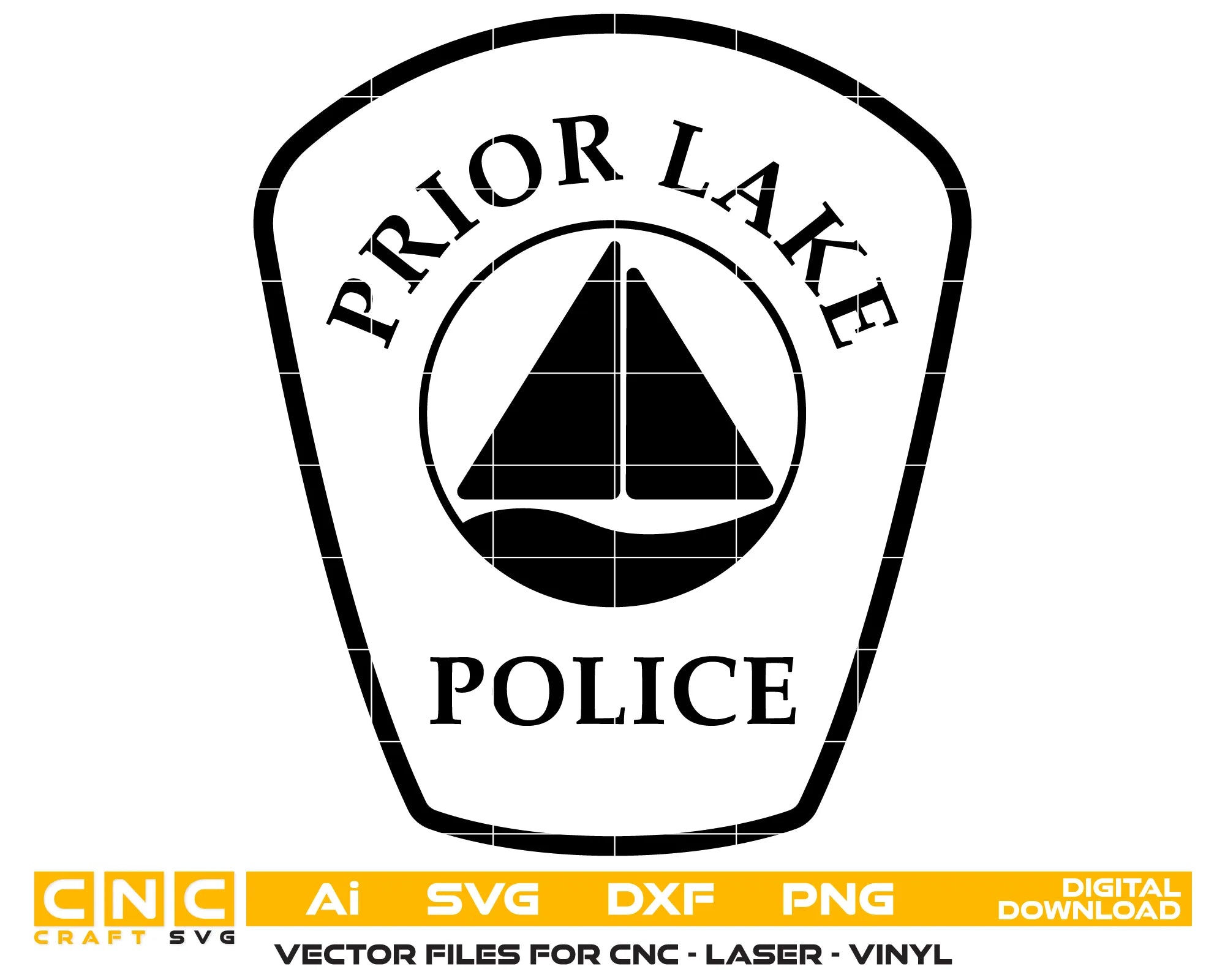 Prior Lake Police Department Patch SVG Minnesota Law Enforcement Vector
