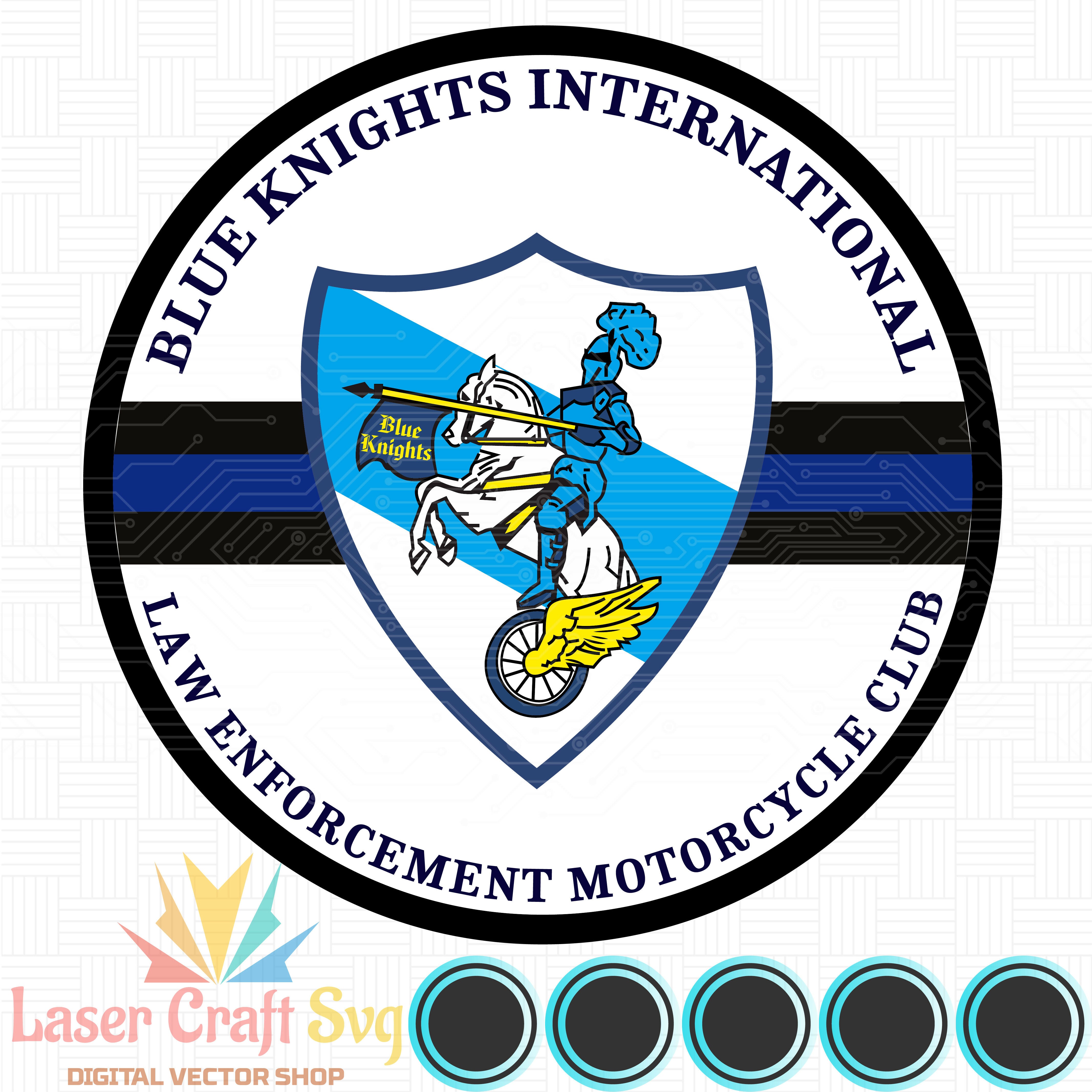 Blue Knights International Law Enforcement Motorcycle Club Patch-01