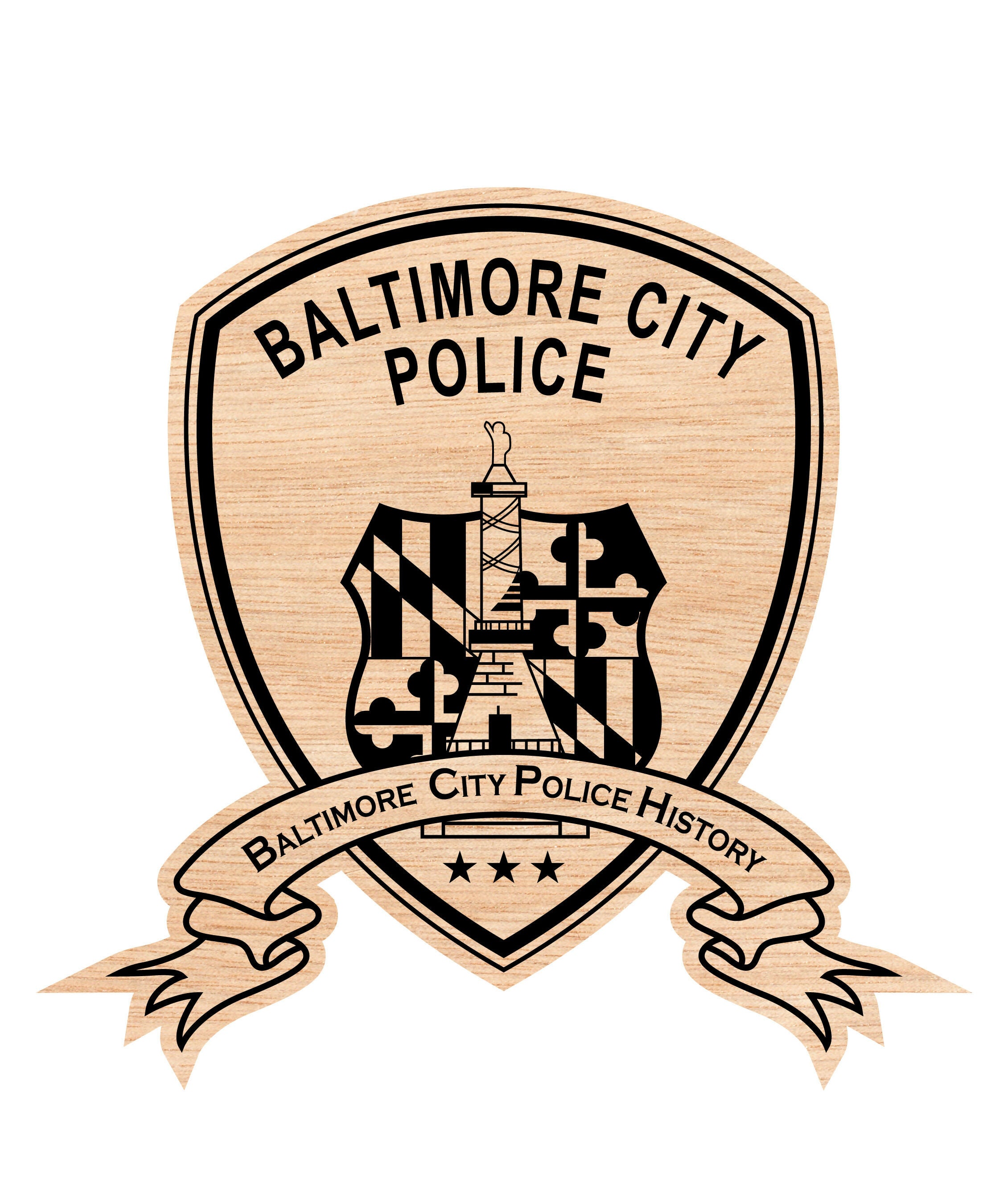 Baltimore city police History Patch Woodin