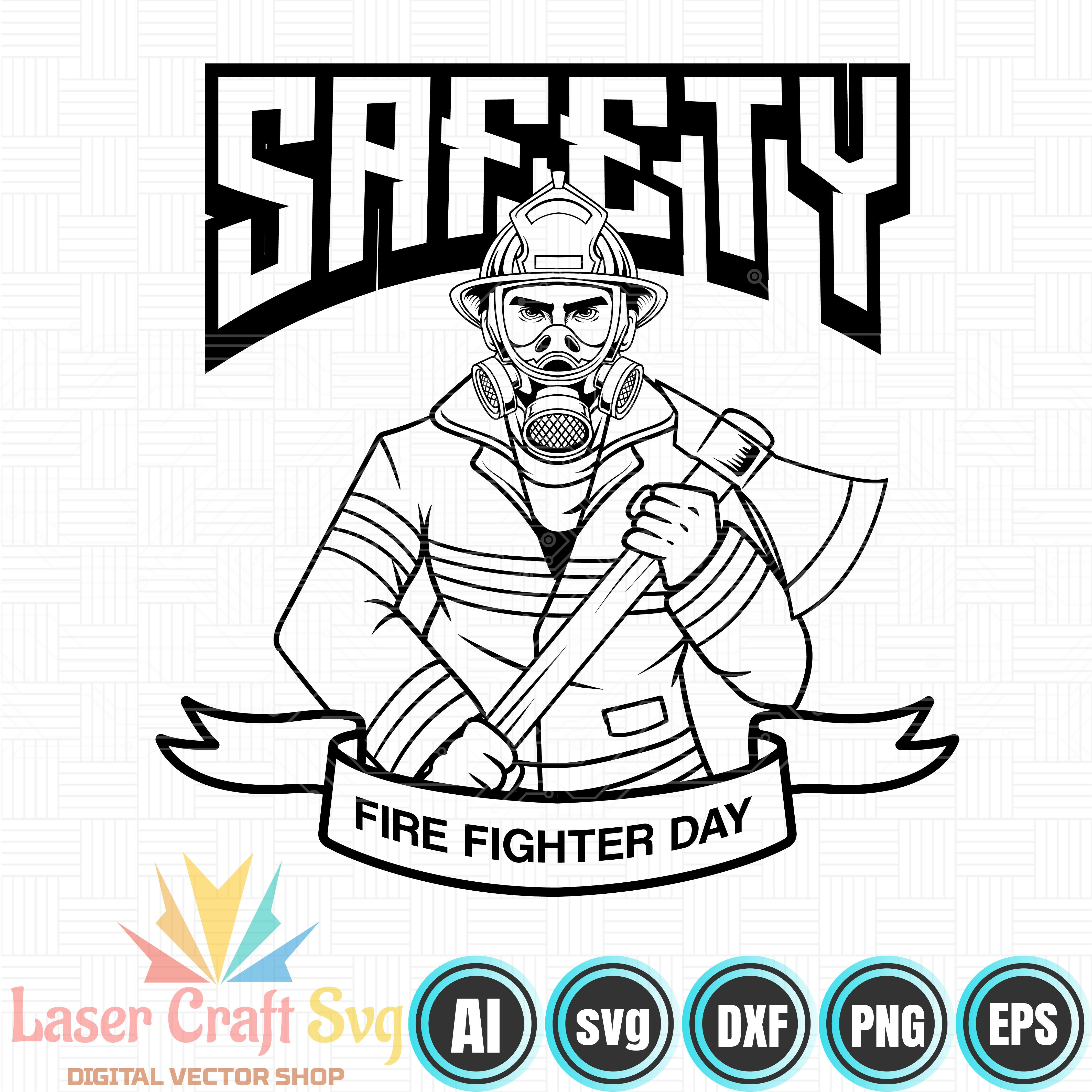 Fire Fighter Safety day vector-01a-01