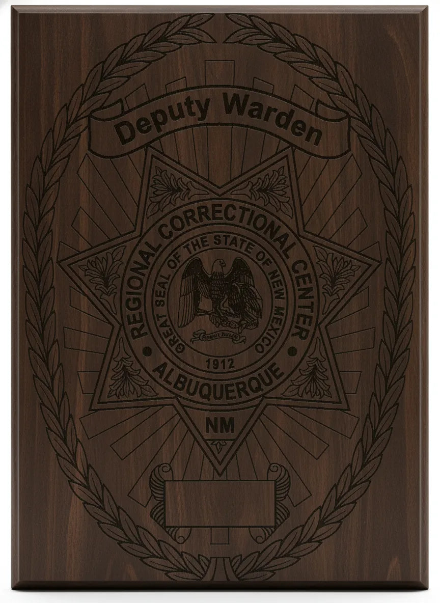 Regional Correctional Center Deputy Warden Badge SVG

New Mexico Law Enforcement Shield Vector

Great Seal of New Mexico Engraving File

6 Point Star Corrections Badge Sign CNC File

Blank Plate Deputy Warden Shield Vector for Lasers
