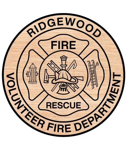 Ridgewood Volunteer Fire Department Badge Tennessee SVG Firefighter Vector