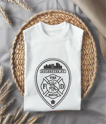 Rochester Fire Department Patch New York SVG New York Firefighter Vector