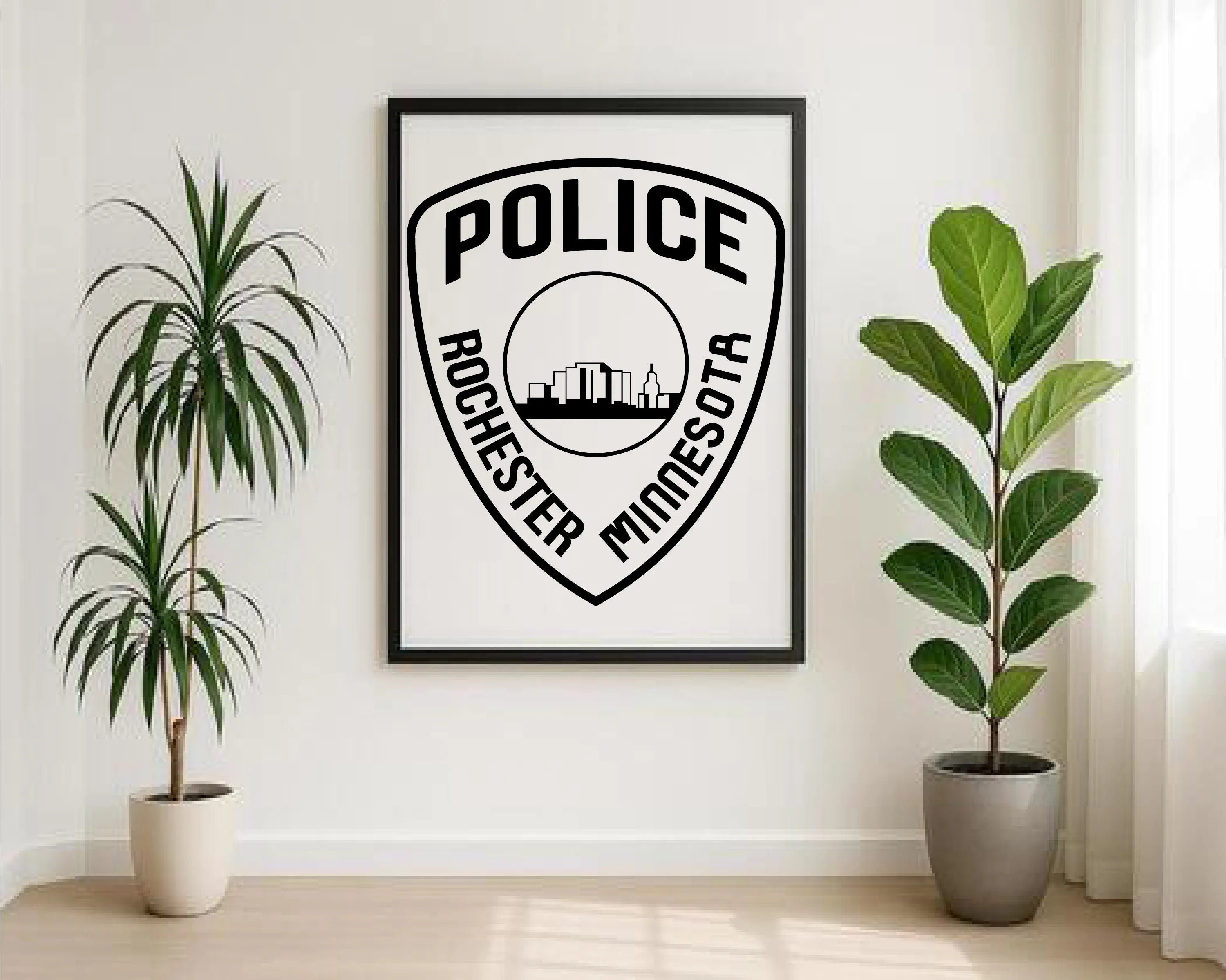Rochester Police Department Patch Minnesota SVG Minnesota Law Enforcement Vector