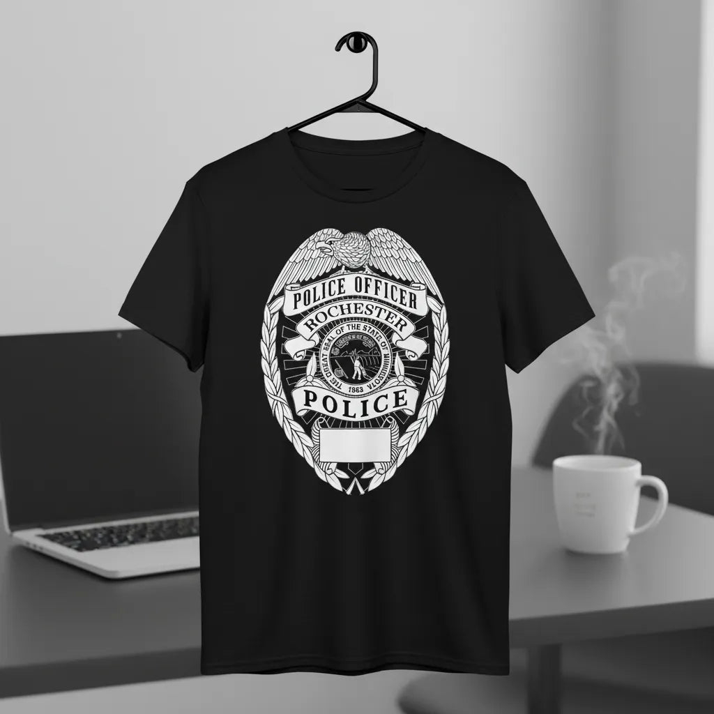Rochester Police Officer Badge SVG

Minnesota Law Enforcement Vector Design

Eagle Police Badge Engraving File

Rochester MN Police Sign CNC File

State of Minnesota Seal Vector for Laser Cutting